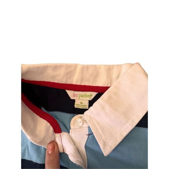 NWT KC Parker Rugby Striped Polo Shirtdress size 16 - Picture 4 of 5